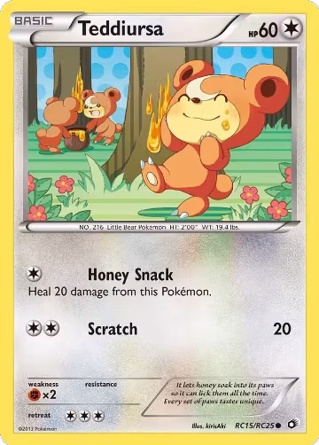 Teddiursa (RC15/RC25), Legendary Treasures: Radiant Collection — Pokémon card price