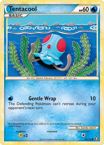 Tentacool (80/102), Triumphant — Pokémon card price