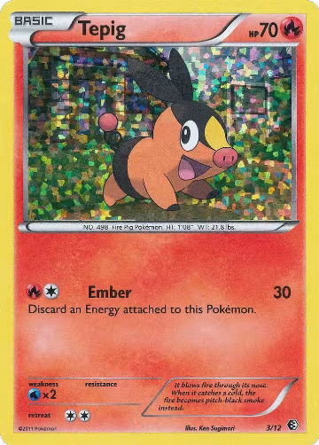 Tepig - 3/12 (003/012), McDonald's Promos 2011 — Pokémon card price
