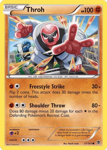 Throh (51/101), Plasma Blast — Pokémon card price