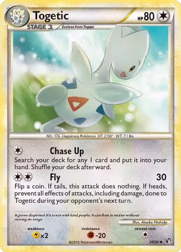 Togetic (39/90), Undaunted — Pokémon card price