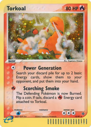 Torkoal (12/97), EX Dragon — Pokémon card price