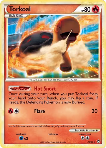 Torkoal (25/95), Unleashed — Pokémon card price