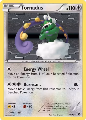 Tornadus (89/98), Emerging Powers — Pokémon card price