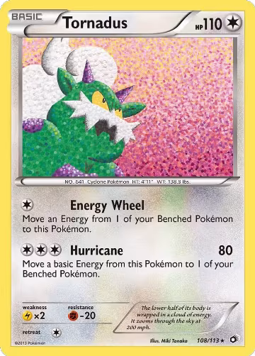 Tornadus (108/113), Legendary Treasures — Pokémon card price
