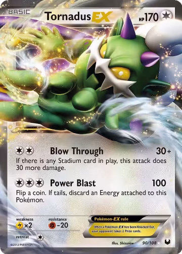Tornadus EX (90/108), Dark Explorers — Pokémon card price