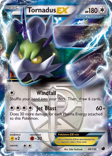 Tornadus EX (Team Plasma) (98/116), Plasma Freeze — Pokémon card price
