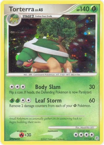 Torterra (17/130), Diamond and Pearl — Pokémon card price