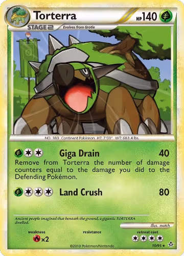 Torterra (10/95), Unleashed — Pokémon card price