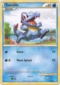 Totodile (#1) (1/30), HGSS Trainer Kit: Gyarados & Raichu — Pokémon card price