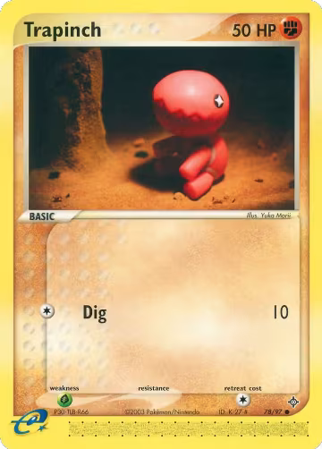Trapinch - 78/97 (78/97), EX Dragon — Pokémon card price