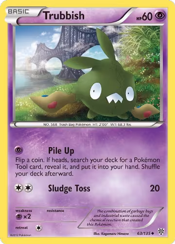 Trubbish (63) (63/135), Plasma Storm — Pokémon card price