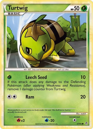 Turtwig (67/95), Unleashed — Pokémon card price