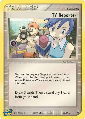 TV Reporter (88/97), EX Dragon — Pokémon card price