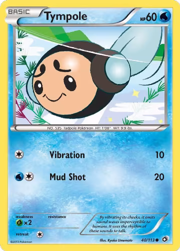 Tympole (40/113), Legendary Treasures — Pokémon card price