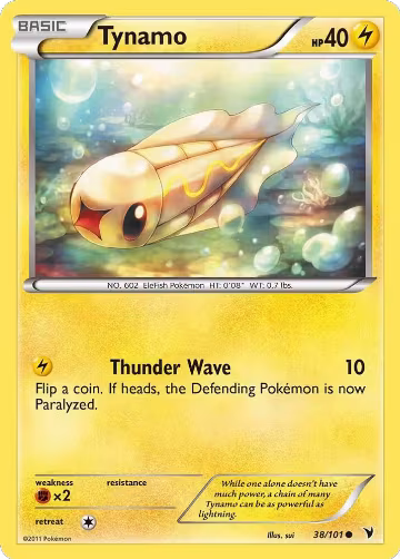 Tynamo (38) (38/101), Noble Victories — Pokémon card price