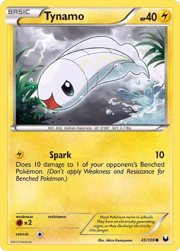 Tynamo (45) (45/108), Dark Explorers — Pokémon card price