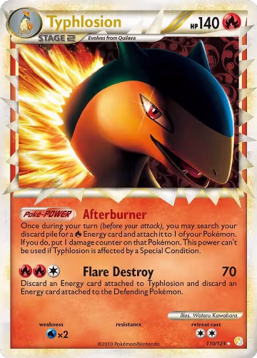 Typhlosion (Prime) (110/123), HeartGold SoulSilver — Pokémon card price