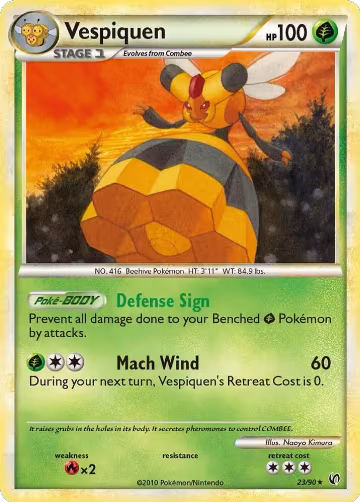 Vespiquen (23/90), Undaunted — Pokémon card price