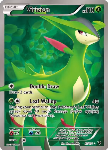 Virizion (Full Art) (97/101), Noble Victories — Pokémon card price