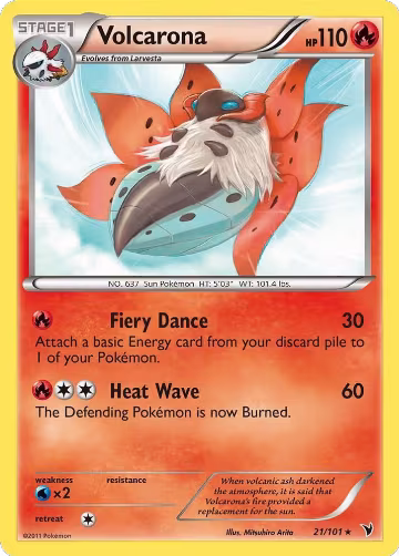 Volcarona (21/101), Noble Victories — Pokémon card price