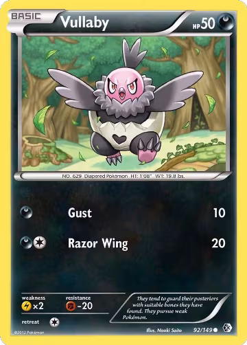 Vullaby (92/149), Boundaries Crossed — Pokémon card price