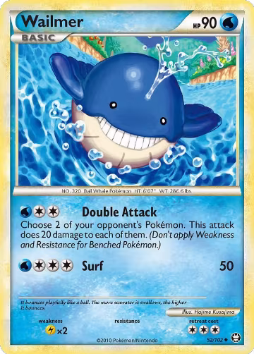 Wailmer (52/102), Triumphant — Pokémon card price