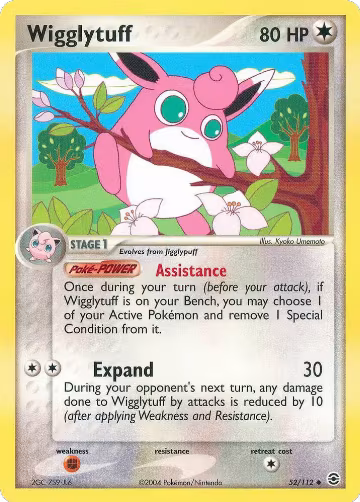 Wigglytuff (52/112), EX FireRed & LeafGreen — Pokémon card price