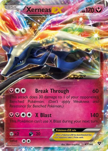 Xerneas EX (97/146), XY Base Set — Pokémon card price