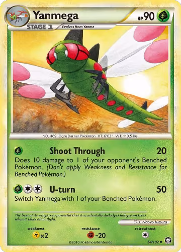 Yanmega (54/102), Triumphant — Pokémon card price