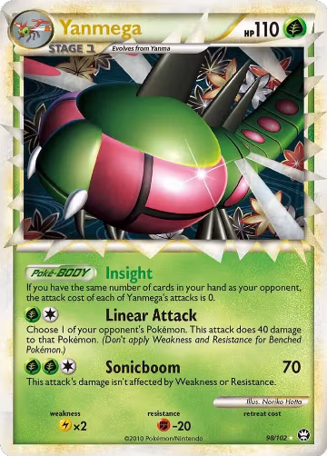 Yanmega (Prime) (98/102), Triumphant — Pokémon card price