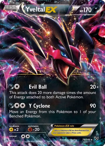 Yveltal EX (79/146), XY Base Set — Pokémon card price