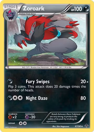 Zoroark (67/98) — card price