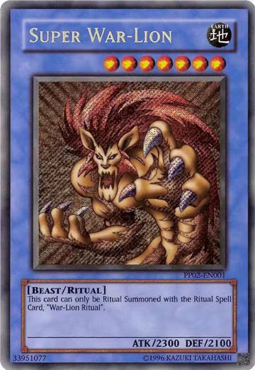 Super War-Lion (PP02-EN001), Premium Pack 2 — Yu-Gi-Oh! card price
