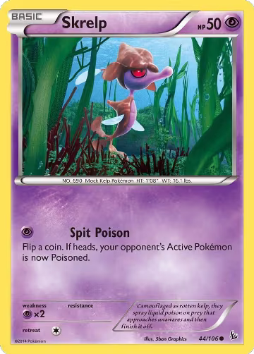 Skrelp (44/106), XY - Flashfire — Pokémon card price
