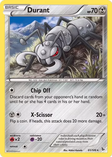 Durant (61/106), XY - Flashfire — Pokémon card price