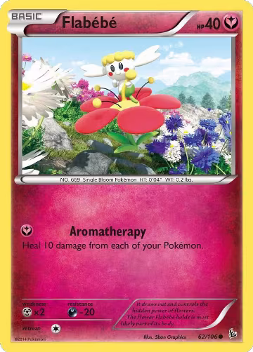 Flabebe (62) (62/106), XY - Flashfire — Pokémon card price