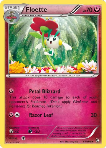 Floette (65) (65/106), XY - Flashfire — Pokémon card price
