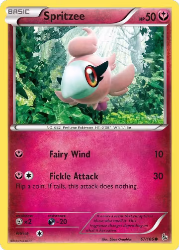 Spritzee (67/106), XY - Flashfire — Pokémon card price