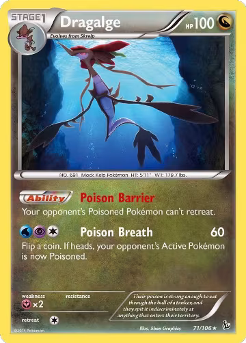 Dragalge (71/106), XY - Flashfire — Pokémon card price