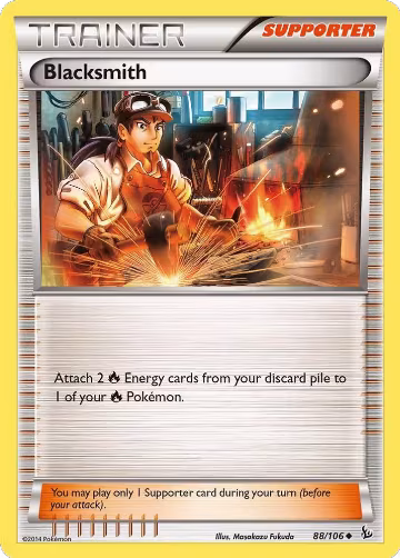 Blacksmith (88/106), XY - Flashfire — Pokémon card price