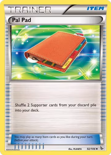 Pal Pad (92/106), XY - Flashfire — Pokémon card price