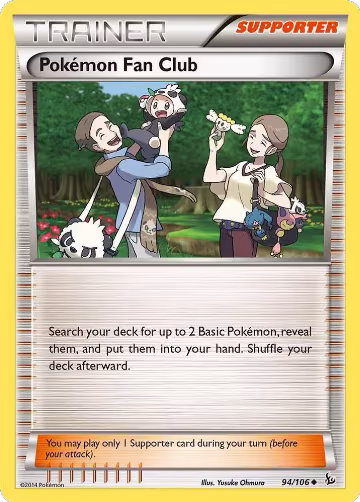 Pokemon Fan Club (94/106), XY - Flashfire — Pokémon card price