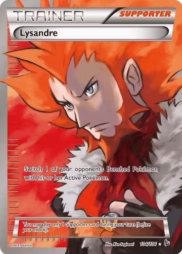Lysandre (104 Full Art) (104/106), XY - Flashfire — Pokémon card price