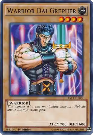 Warrior Dai Grepher (YS14-EN006), Super Starter: Space-Time Showdown — Yu-Gi-Oh! card price