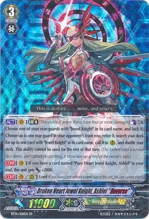 Broken Heart Jewel Knight, Ashlei "Reverse" (SP) (BT14/S01EN), Brilliant Strike — Vanguard card price