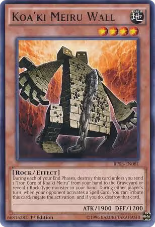 Koa'ki Meiru Wall (BP03-EN081), Battle Pack 3: Monster League — Yu-Gi-Oh! card price