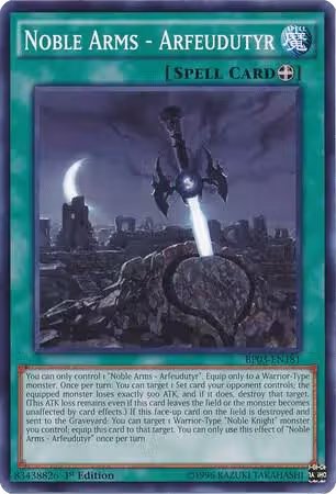 Noble Arms - Arfeudutyr (BP03-EN181), Battle Pack 3: Monster League — Yu-Gi-Oh! card price