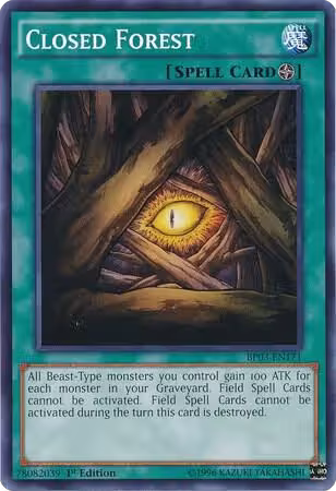 Closed Forest (BP03-EN171), Battle Pack 3: Monster League — Yu-Gi-Oh! card price