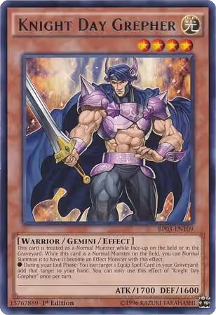 Knight Day Grepher (BP03-EN109), Battle Pack 3: Monster League — Yu-Gi-Oh! card price